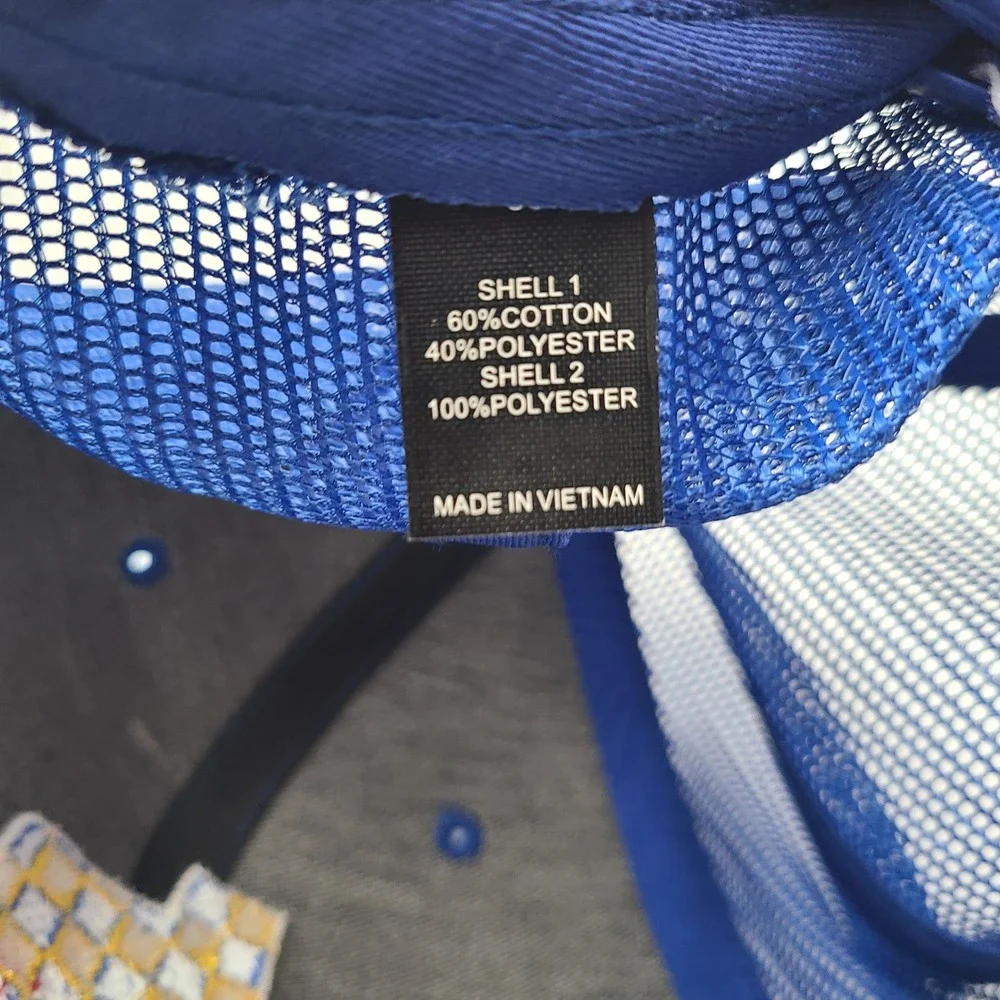 Texas Hat Snapback Trucker Mesh Richardson Blue Yellow State Checkered Flag Men‎